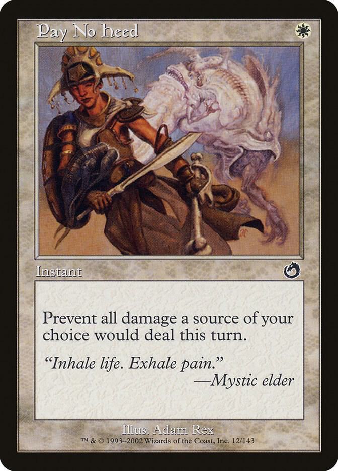 Pay No Heed 12 card from Torment