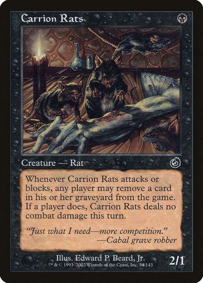 Carrion Rats 54 card from Torment