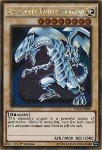 Blue-Eyes White Dragon PGL2-EN080 card from Premium Gold: Return of the Bling