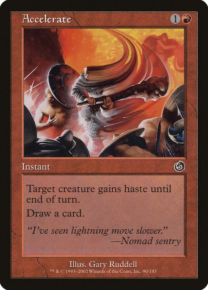 Accelerate 90 card from Torment