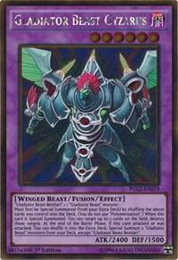Gladiator Beast Gyzarus PGL2-EN079 card from Premium Gold: Return of the Bling
