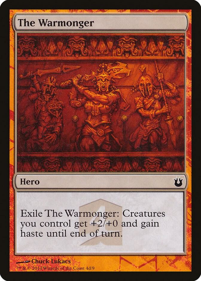 The Warmonger 4d card from Hero's Path Promos