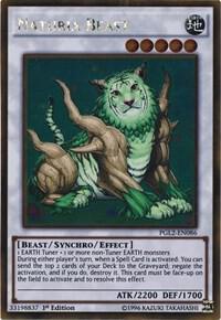Naturia Beast PGL2-EN086 card from Premium Gold: Return of the Bling