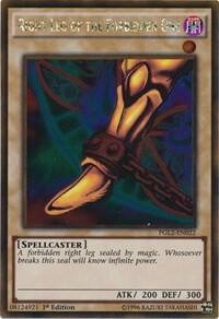 Right Leg of the Forbidden One PGL2-EN022 card from Premium Gold: Return of the Bling