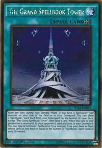 The Grand Spellbook Tower PGL2-EN057 card from Premium Gold: Return of the Bling