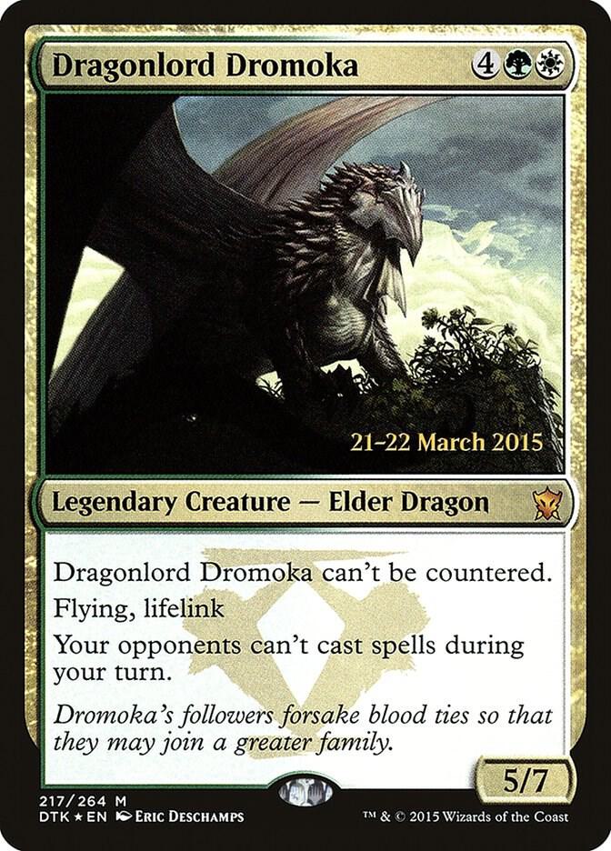Dragonlord Dromoka 217 card from Prerelease Cards