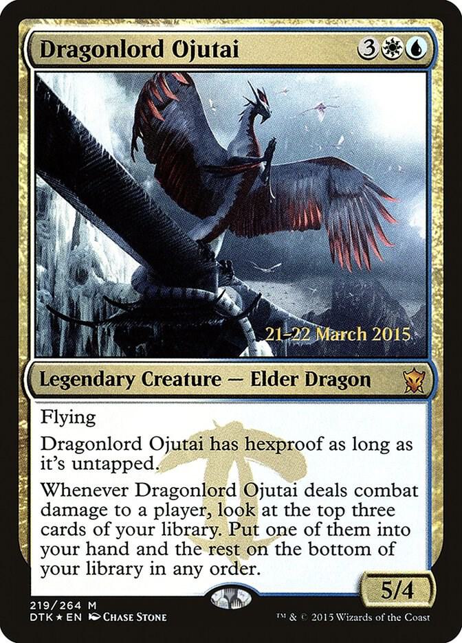 Dragonlord Ojutai 219 card from Prerelease Cards