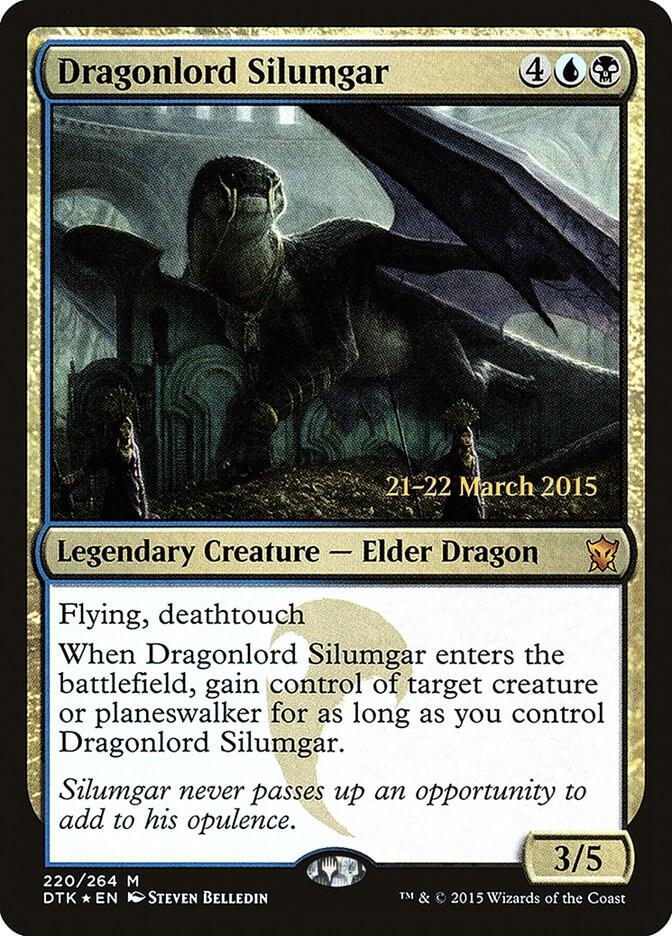 Dragonlord Silumgar 220 card from Prerelease Cards