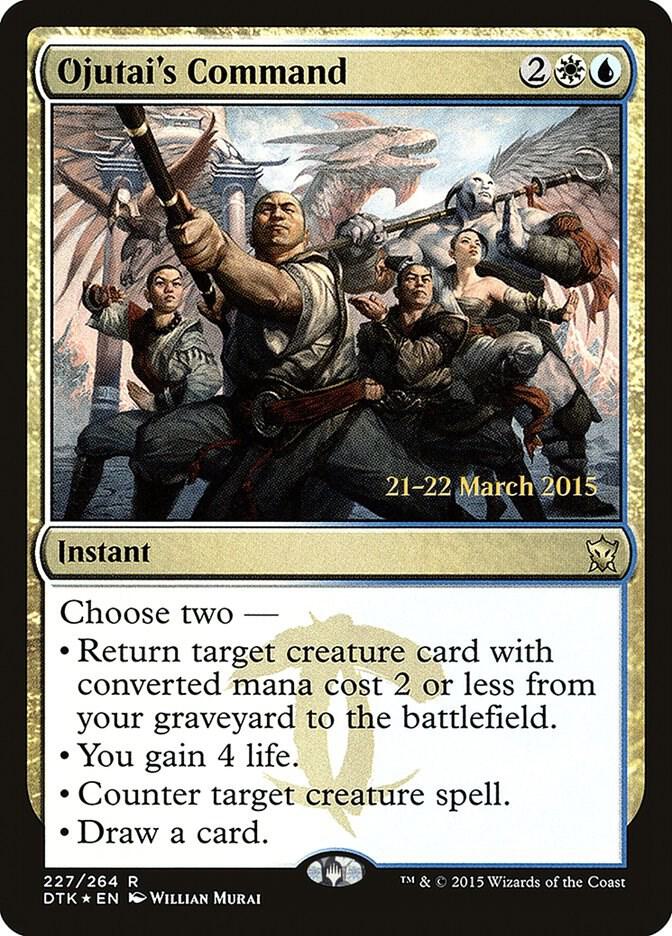 Ojutai's Command 227 card from Prerelease Cards