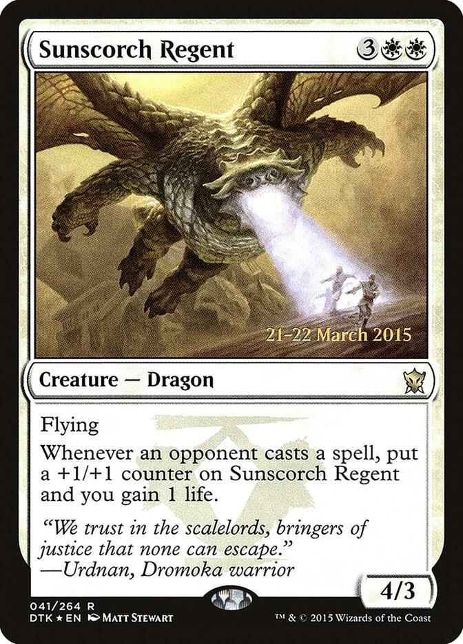 Sunscorch Regent 41 card from Prerelease Cards