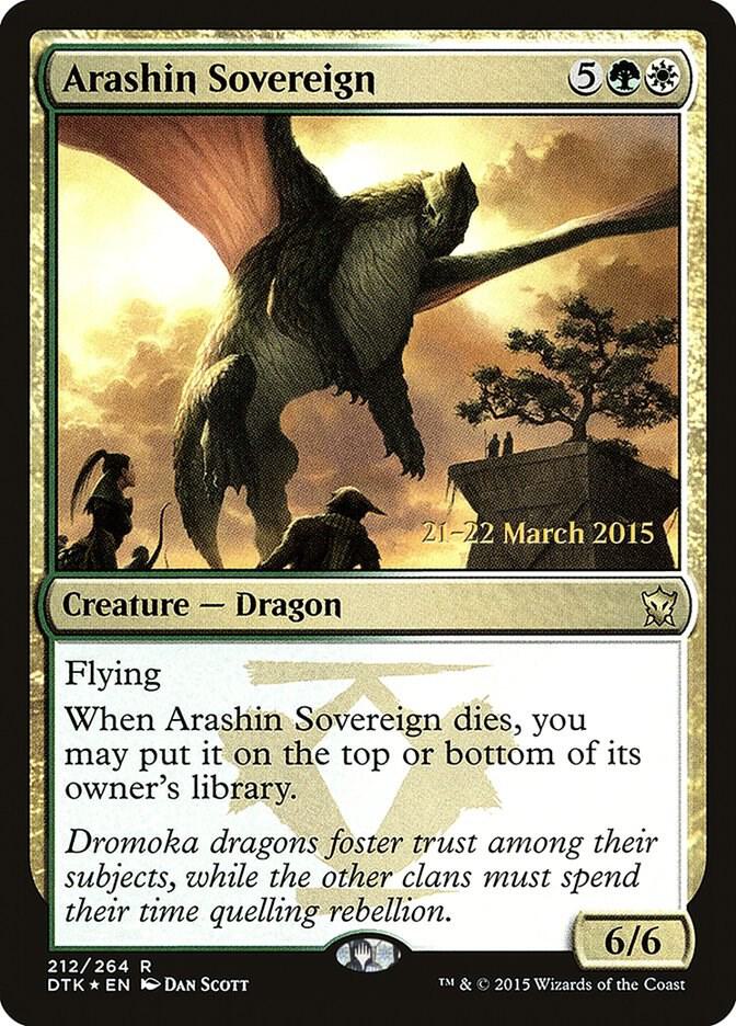Arashin Sovereign 212 card from Prerelease Cards