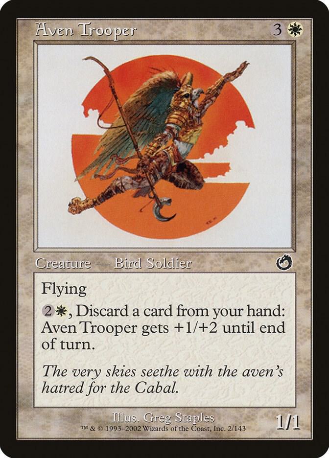 Aven Trooper 2 card from Torment