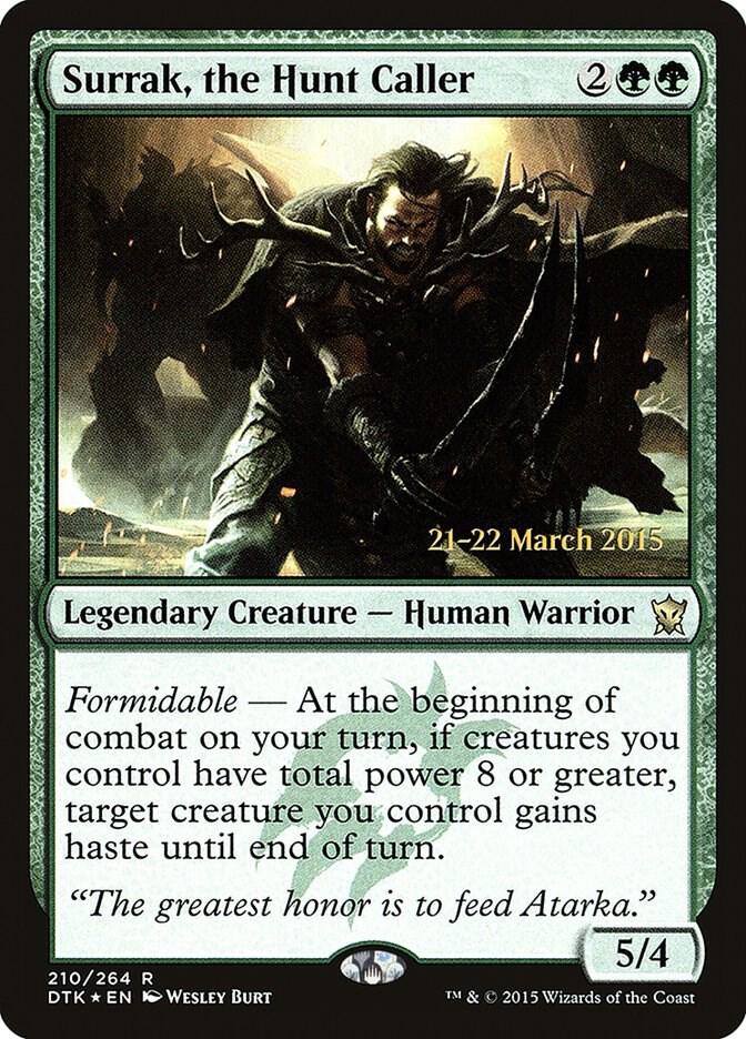 Surrak, the Hunt Caller 210 card from Prerelease Cards