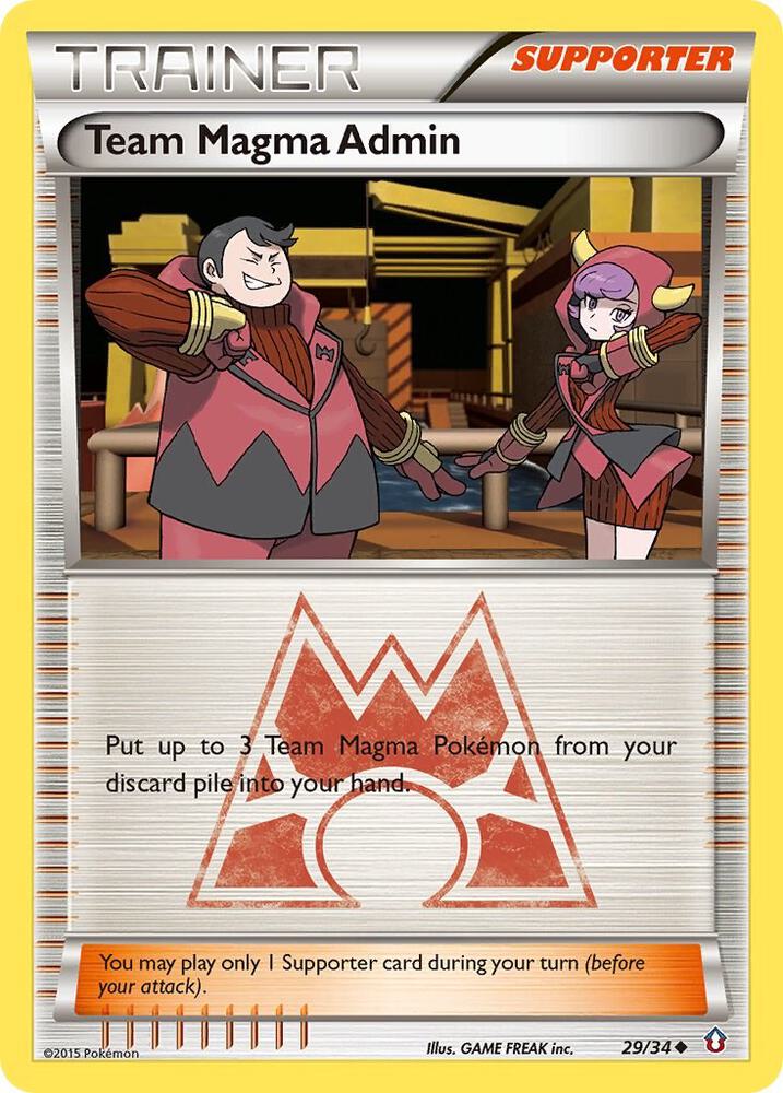 Team Magma Admin 29/34 card from Double Crisis