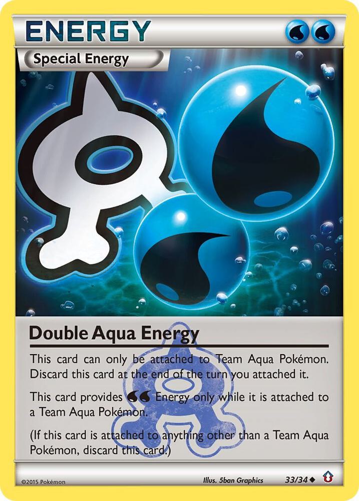 Double Aqua Energy 33/34 card from Double Crisis