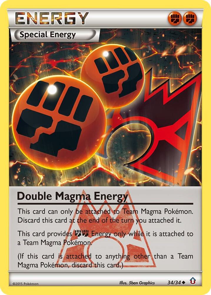 Double Magma Energy 34/34 card from Double Crisis