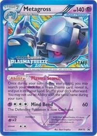 Metagross (Team Plasma) (Prerelease) [Staff] BW75 card from Black and White Promos