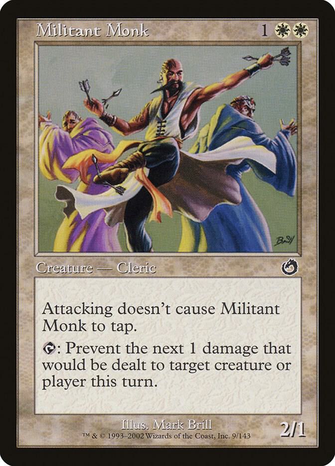 Militant Monk 9 card from Torment