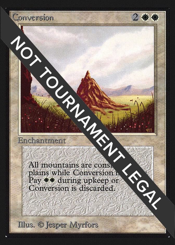 Conversion (IE) card from International Edition