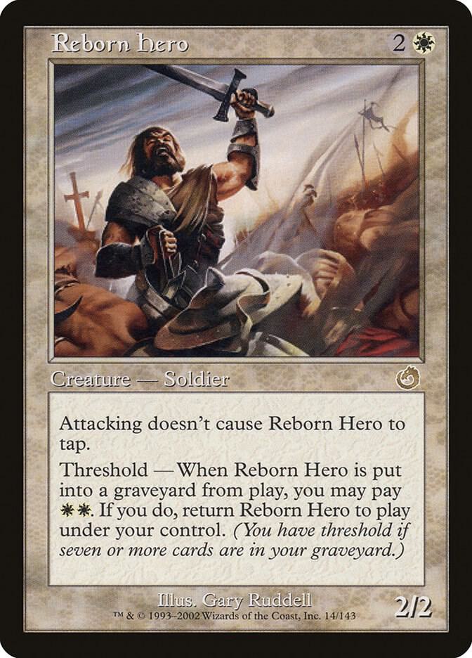 Reborn Hero 14 card from Torment
