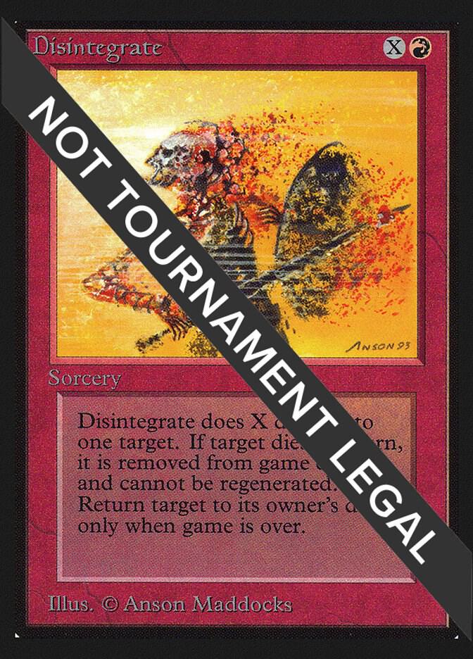 Disintegrate (IE) card from International Edition