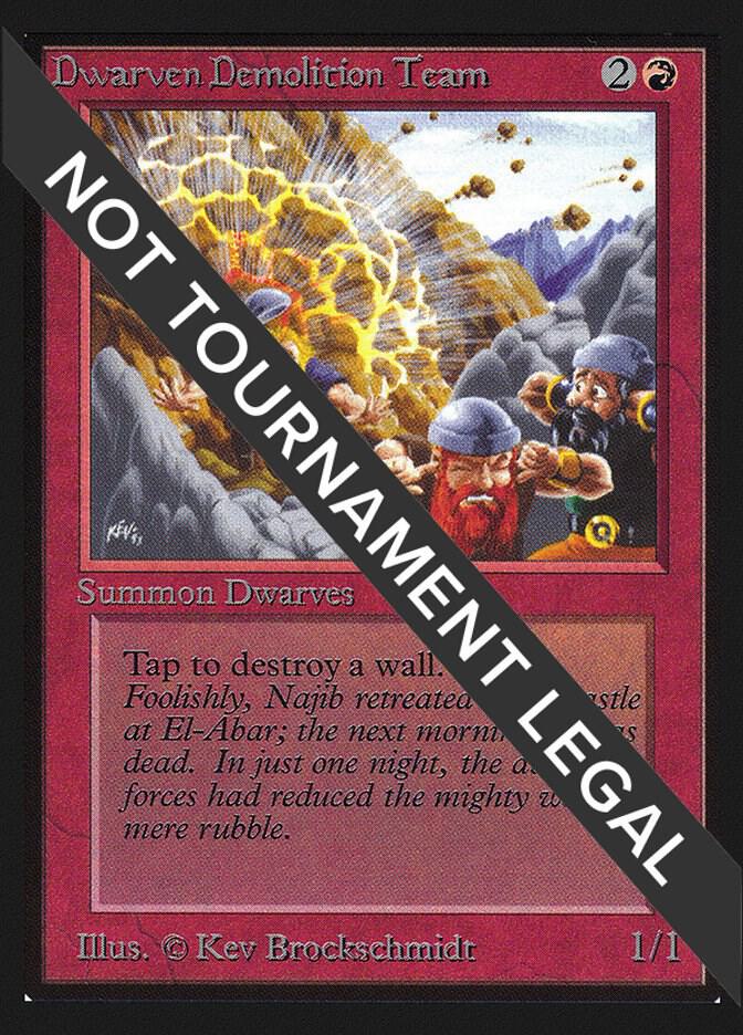 Dwarven Demolition Team (IE) card from International Edition