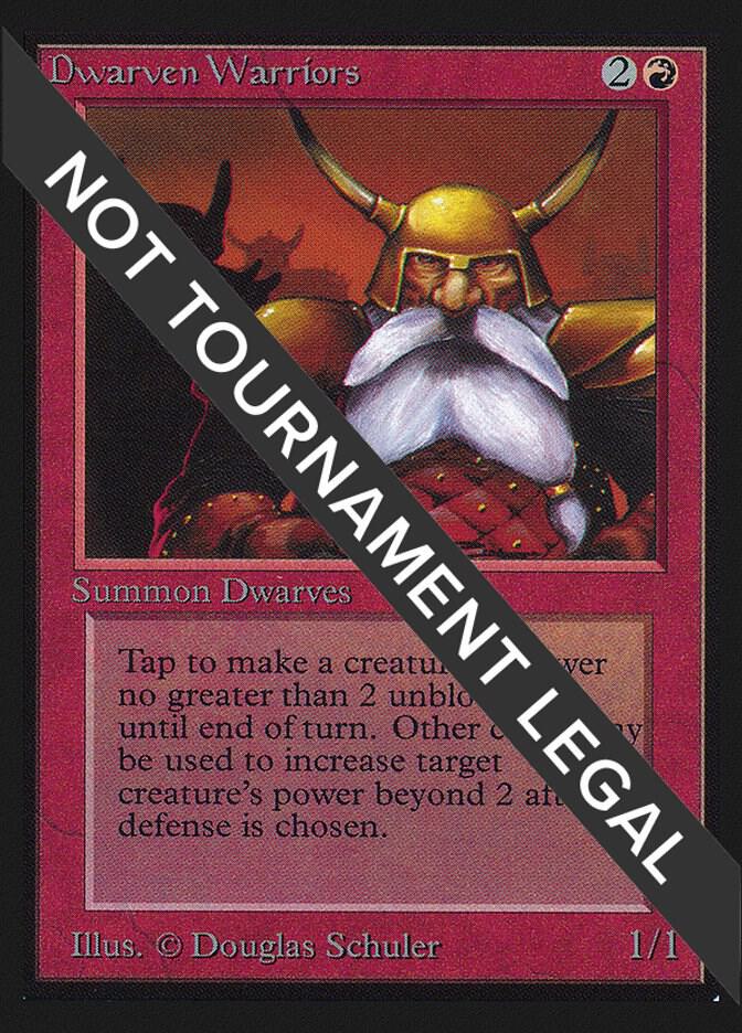 Dwarven Warriors (IE) card from International Edition