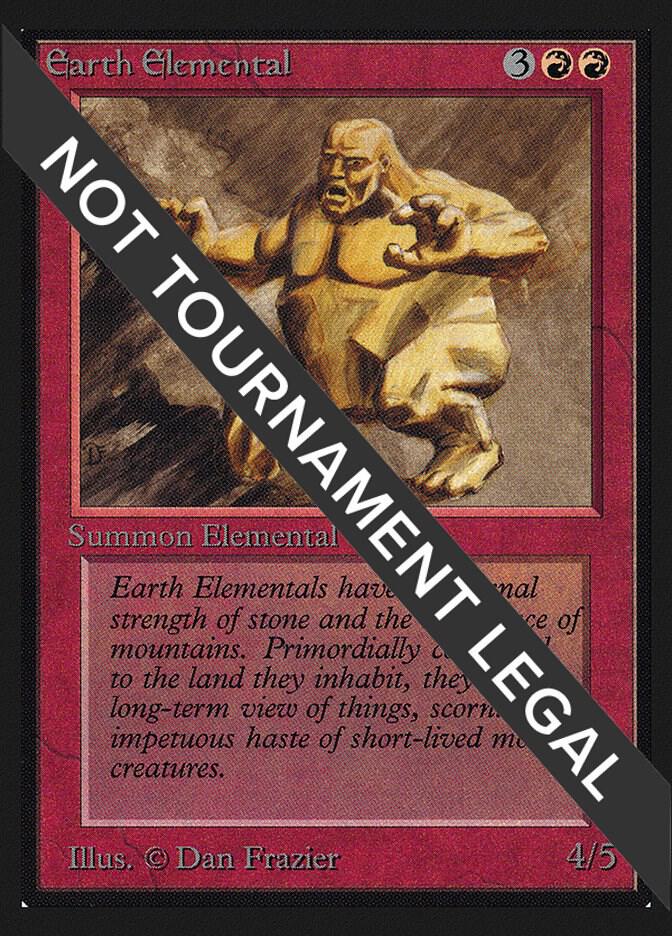 Earth Elemental (IE) card from International Edition