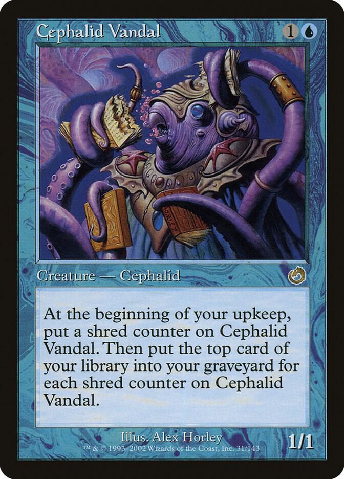Cephalid Vandal 31 card from Torment