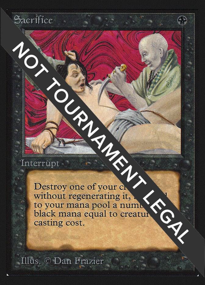 Sacrifice (IE) card from International Edition