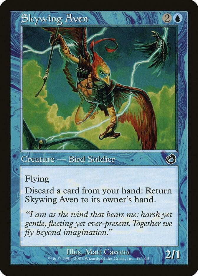 Skywing Aven 47 card from Torment