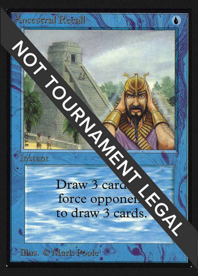 Ancestral Recall (CE) card from Collector's Edition
