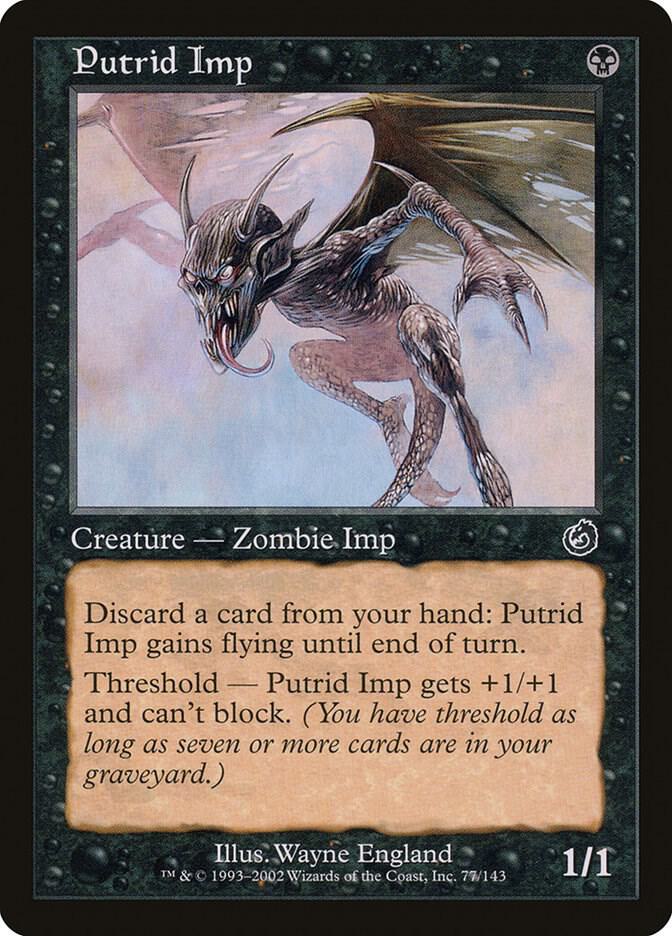 Putrid Imp 77 card from Torment