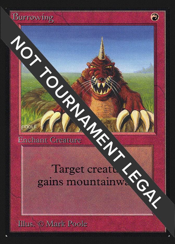 Burrowing (CE) card from Collector's Edition