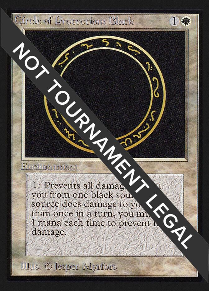 Circle of Protection: Black (CE) card from Collector's Edition