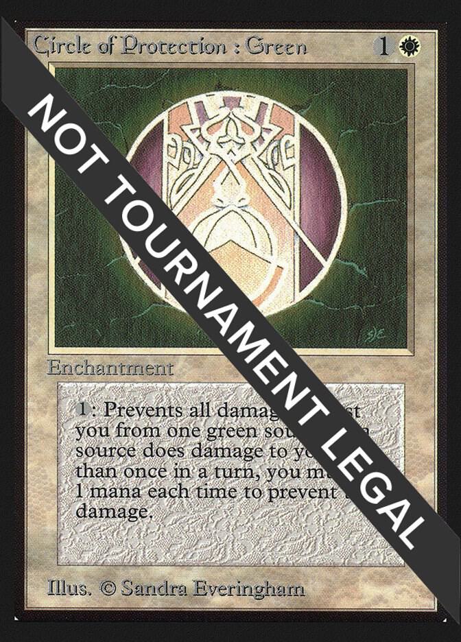 Circle of Protection: Green (CE) card from Collector's Edition