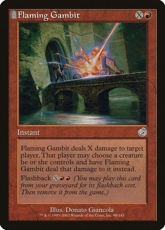 Flaming Gambit 98 card from Torment