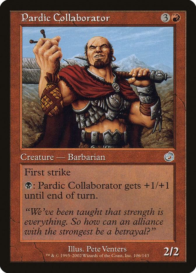 Pardic Collaborator 106 card from Torment