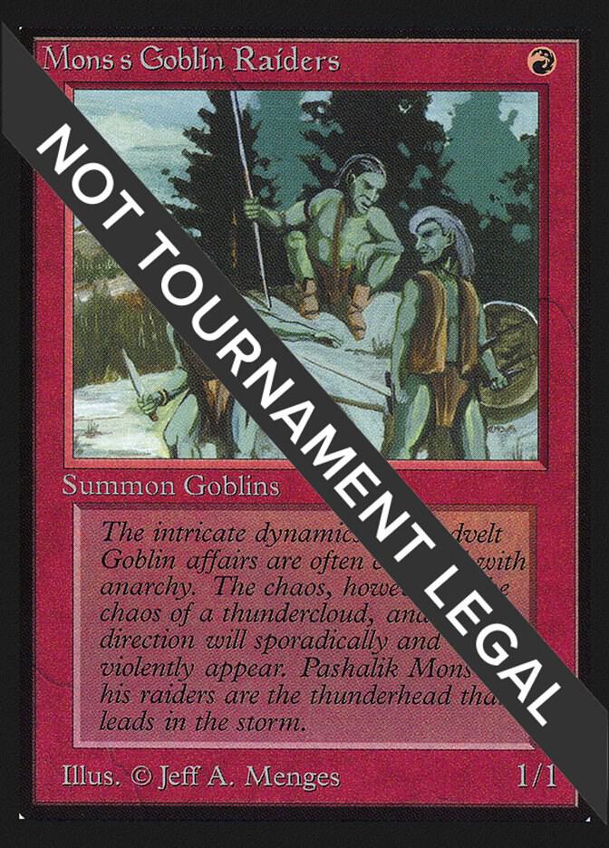 Mons's Goblin Raiders (CE) card from Collector's Edition