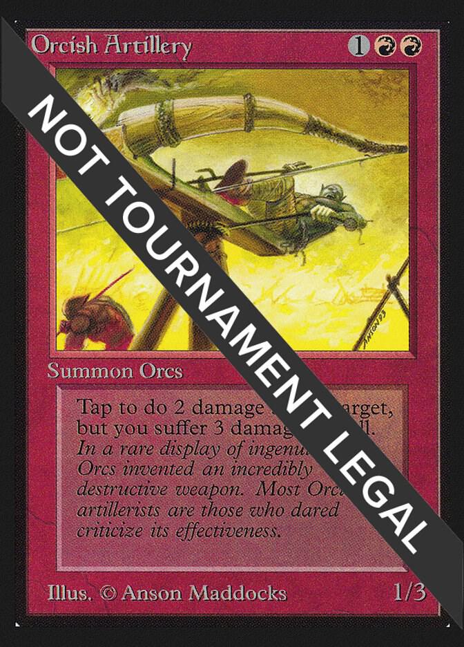 Orcish Artillery (CE) card from Collector's Edition