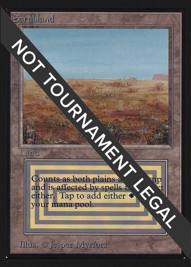 Scrubland (CE) card from Collector's Edition
