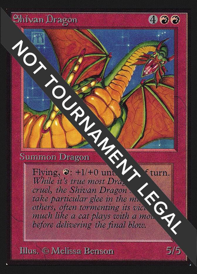 Shivan Dragon (CE) card from Collector's Edition