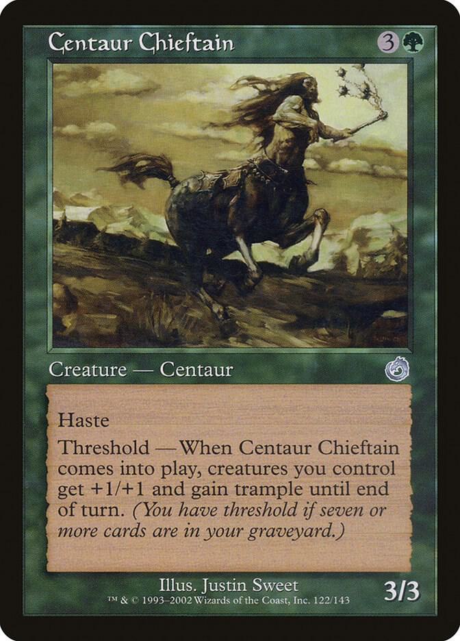 Centaur Chieftain 122 card from Torment