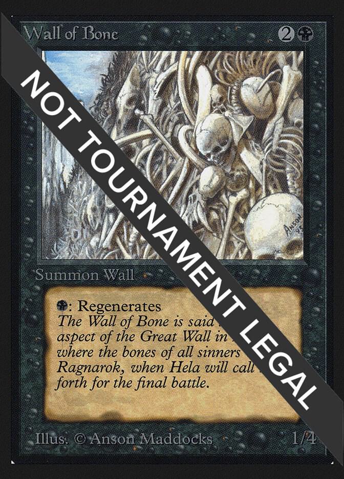 Wall of Bone (CE) card from Collector's Edition