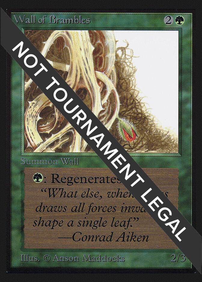 Wall of Brambles (CE) card from Collector's Edition