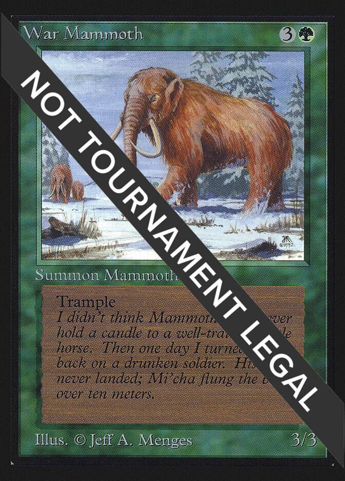 War Mammoth (CE) card from Collector's Edition
