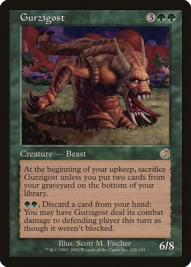 Gurzigost 126 card from Torment