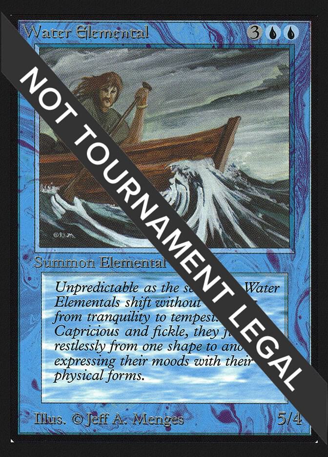 Water Elemental (CE) card from Collector's Edition