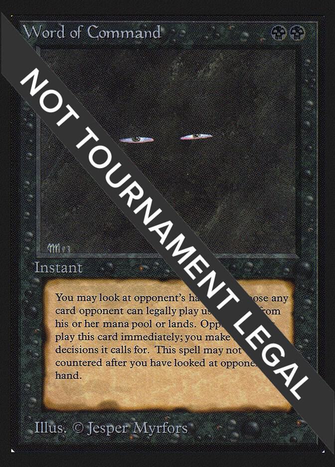 Word of Command (CE) card from Collector's Edition