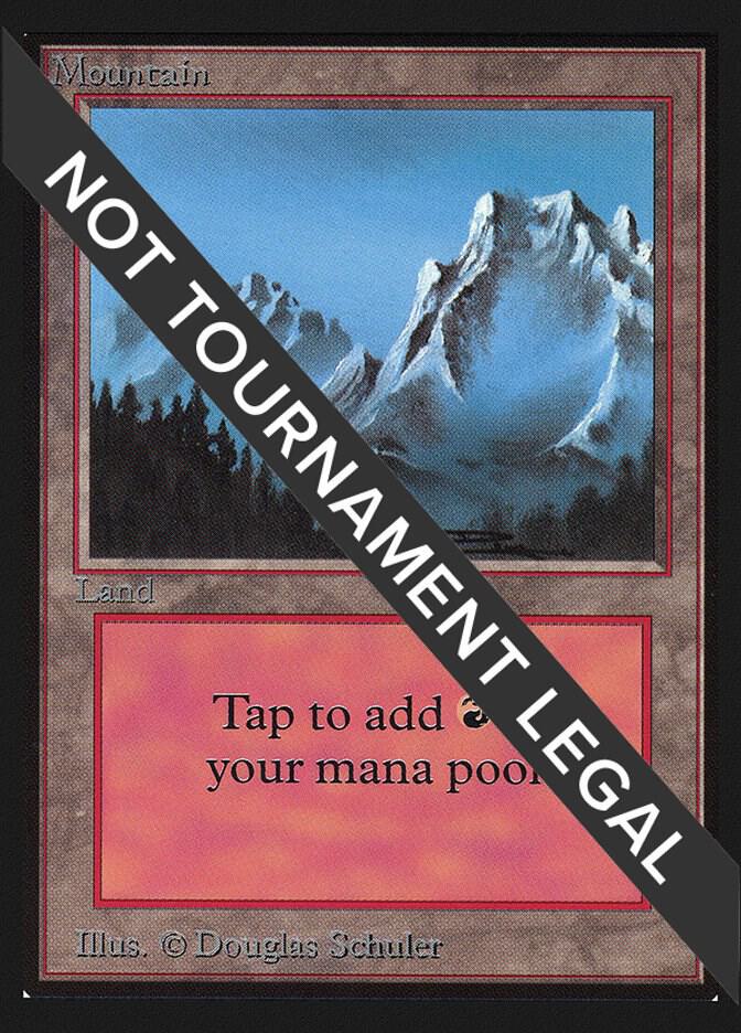 Mountain (B) (CE) 287 card from Collector's Edition